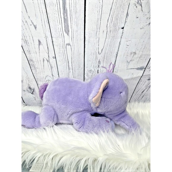 Disney Store Heffalump Plush Winnie The Pooh Purple Elephant Core Lumpy 13" - Picture 4 of 5